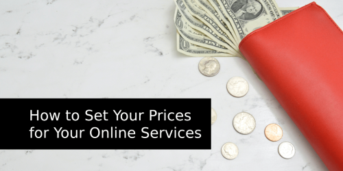 Setting Prices for My Online Products or Services